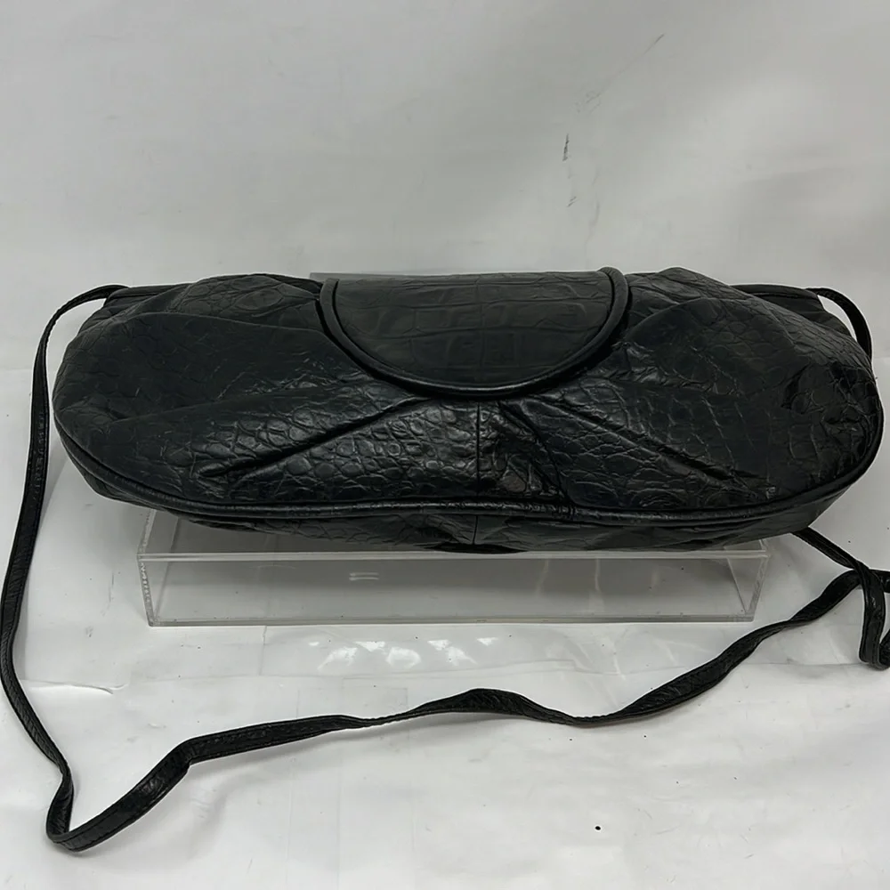 Meyers Large Dark Green Clutch Zip Top Shoulder Bag